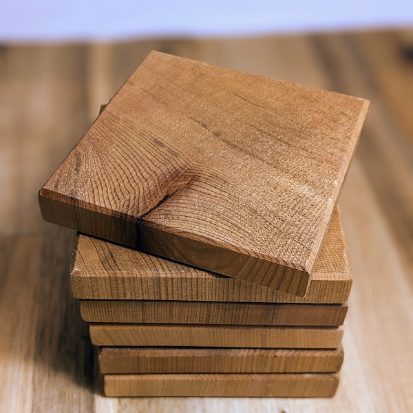 Cedar Coasters Etsy