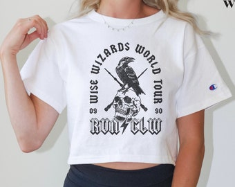 Universal Crop Tops, Potter Shirt, Crop Tops for Women, Theme Park Shirts, Wizard School Shirt, Wizard House Shirt, Raven Shirt, HP Shirt