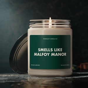 Malfoy Manor Soy Candle for Dramione Fans