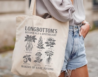 Neville Longbottom Herbology Tote Bag - Universal Studios Bookish Canvas Bag