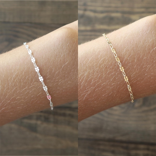 Dainty Dapped Chain Bracelet for Women by Gypsy Dust Jewelry - Choose Your Length