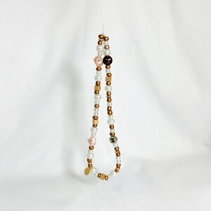 ELYSEE Cell phone chain made of glass beads, handmade cell phone accessory, phone charm image 2