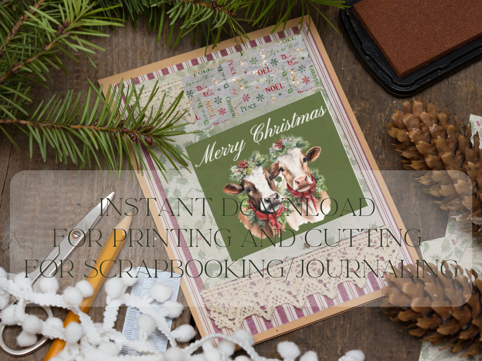 Printable Farm Animals Christmas Gift Tags Instant Download - Etsy