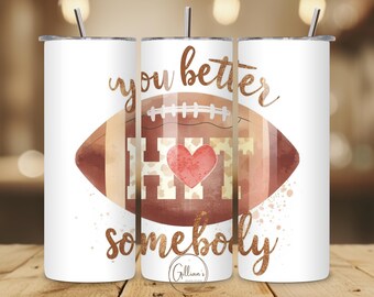 Lekfull fotboll 20oz rak smal tumbler wrap sublimeringsdesign, omedelbar digital nedladdning, matchdag PNG, fotbollssäsong tumbler