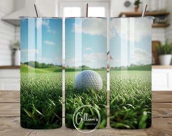 Golf Life 20 oz Skinny Tumbler Wrap Sublimation Design, Instant Digital Download, Golf PNG Designs, Golfer Tumbler, Golf Course Landscape