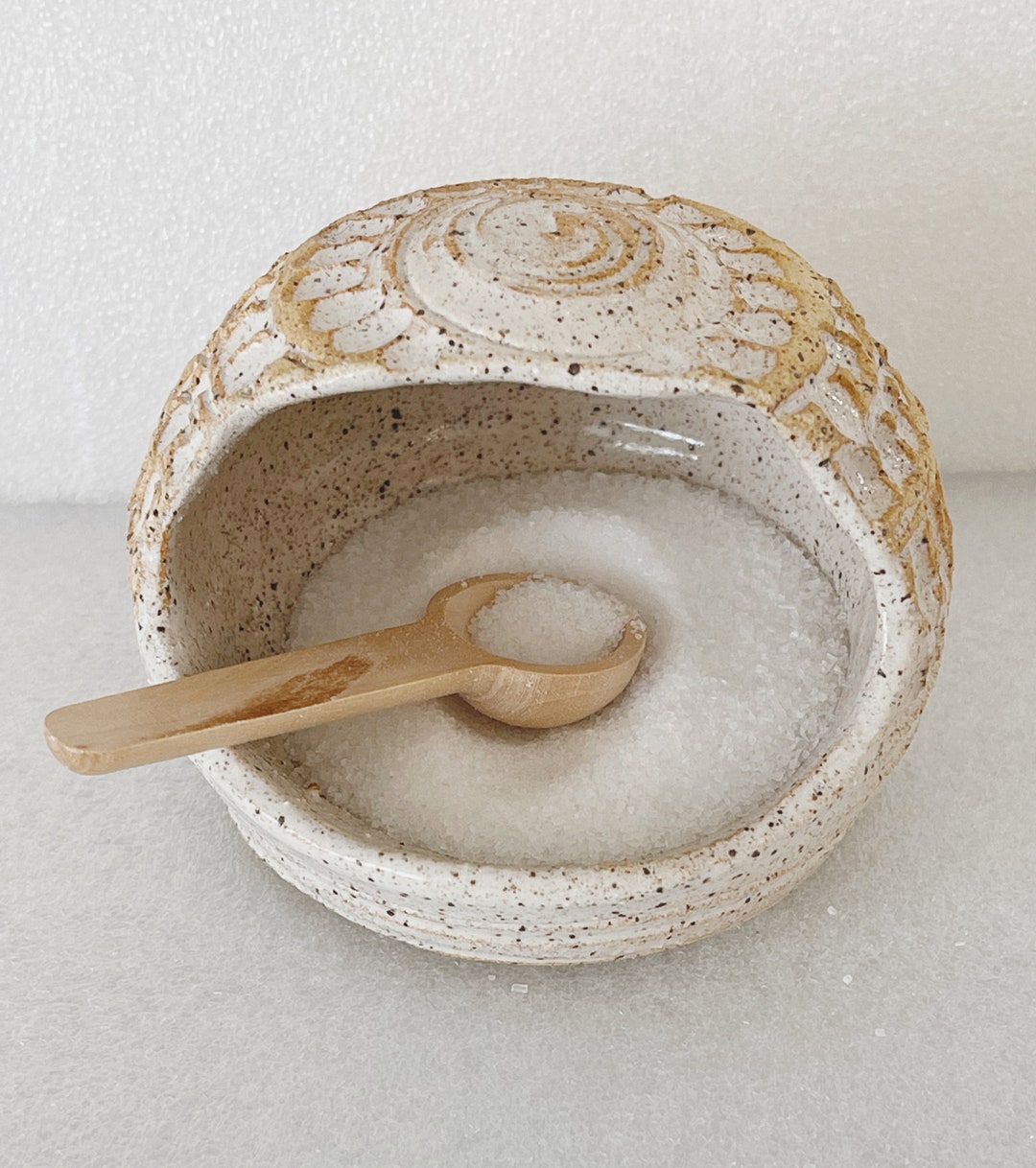 Pottery Salt Cellar Ceramic Salt Dish Pottery Salt Keeper Etsy