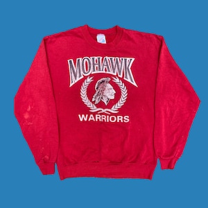 1990s Vintage Mohawk Warriors Sweatshirt