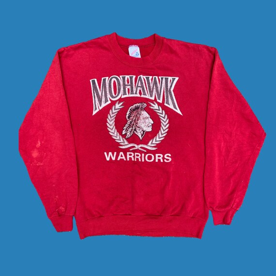 1990s Vintage Mohawk Warriors Sweatshirt - image 1