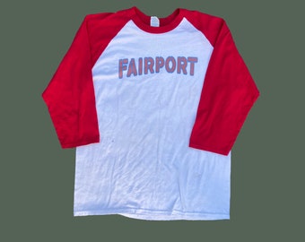 T-shirt de baseball Fairport vintage des années 1990