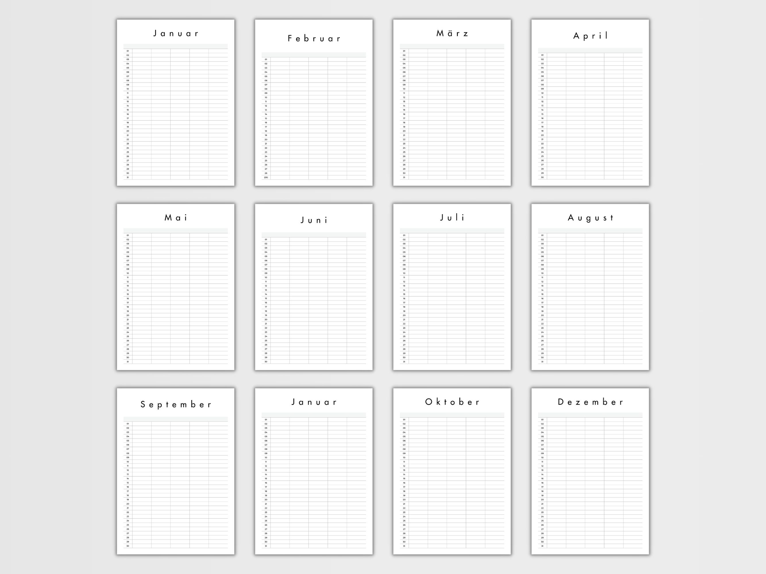 Familienplaner Zum Ausdrucken Familienkalender Wandkalender