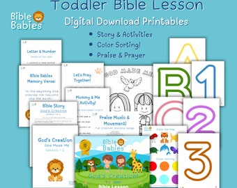 God's Creation! Toddler Bible Lesson PRINTABLE