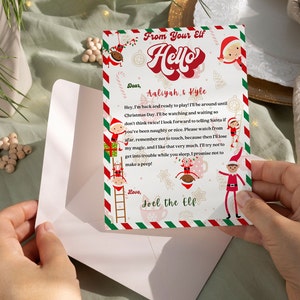 Elf Arrival Letter Editable Elf Welcome Letter Printable - Etsy