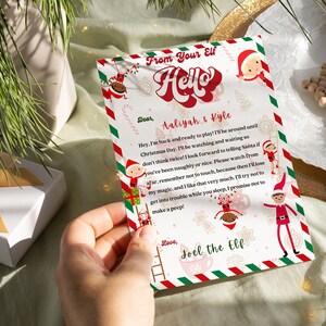 Elf Arrival Letter Editable Elf Welcome Letter Printable - Etsy