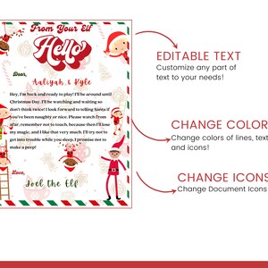 Elf Arrival Letter Editable Elf Welcome Letter Printable - Etsy