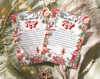 Editable Elf Arrival Letter, Christmas Welcome (Canva Template)