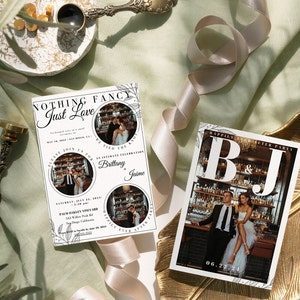DIY We Eloped Card Template