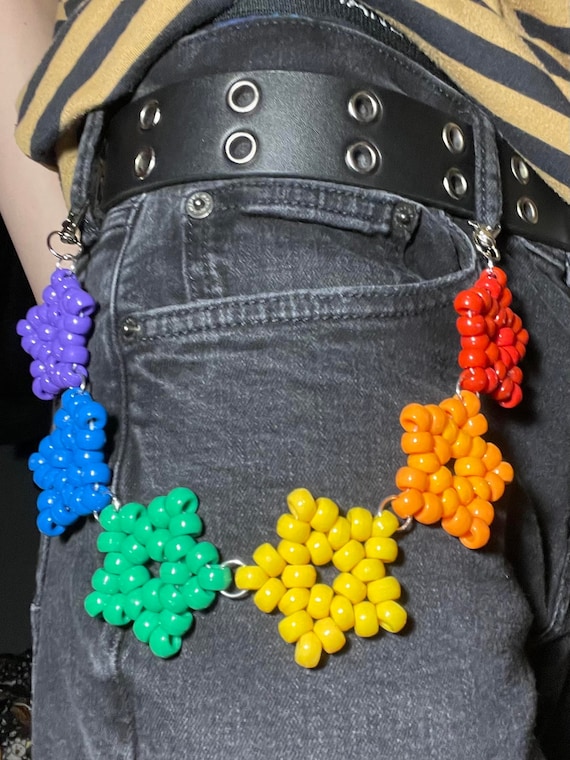 Kandi Star Belt Chain - Etsy display picture 1