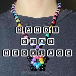 kandi star necklace