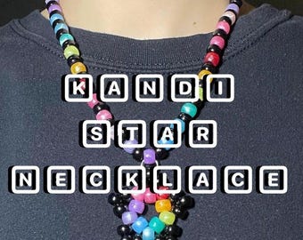 kandi star necklace