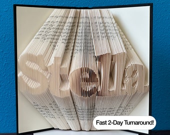 Personalized Folded Book Art, Best Seller Gifts for Girlfriend, Boyfriend, Doctor and Teacher Gift Ideas - Fastest Free Shipping on Etsy!