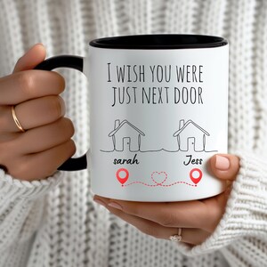 Custom Best Friend Mug, Bestie Gift Personalized BFF Gift Long Distance Friendship, Moving Away Present Best firend Gift,Valentine’s Day Mug