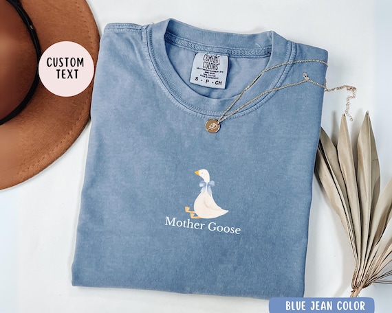 Comfort Colors® Mother Goose Shirt, Pregnancy Mom Shirt, Silly Goose mom Tee Baby Announcement 2025 Mom Birthday Gift Idea, Pregnancy Reveal