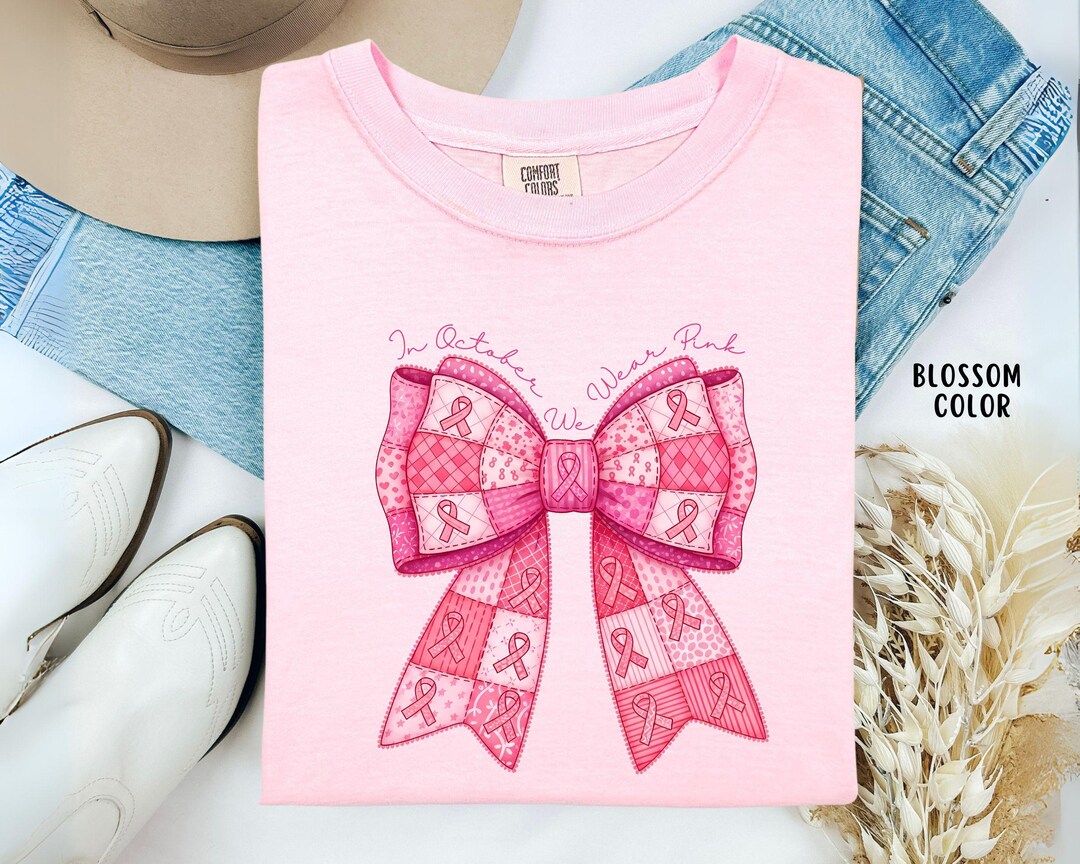 Comfort Colors® Breast Cancer Awareness Shirt, in October We Wear Pink ...