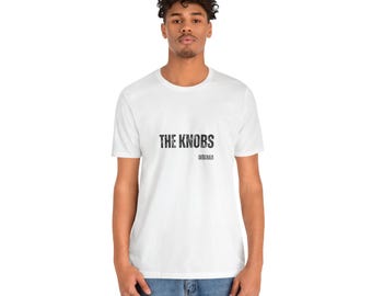 The Knobs T-Shirt, Indiana, Black Text, Quirky, Fun, Minimalist, Unisex