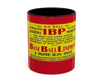 1910s Baseball Liniment Vintage Medicine Quackery Coffee Mug