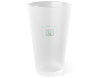 Vintage Himrod's Cure Frosted Pint Glass Quack Medicine