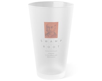 Frosted Pint Glass, 16oz