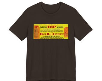 1910s Baseball Liniment Medicine Quackery Vintage Sports Unisex Jersey Short Sleeve Tee