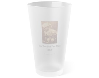 Vintage Dr. Harter's Liver Pills Frosted Pint Glass Quack Medicine