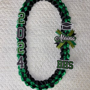 Graduation ribbon lei stole necklace college high school