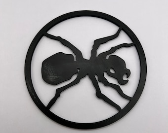 The Prodigy inspired Silhouette Wall Decor | The Ant Logo | 13.5cm Diameter | 3D Printed | Rave Culture