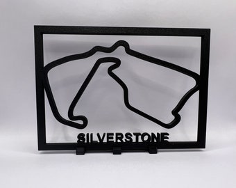 Arte de parede de pista de F1 impressa em 3D: presente de decoração de automobilismo