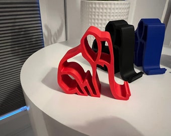 Suporte para celular em formato de elefante impresso em 3D | Organizador de mesa divertido