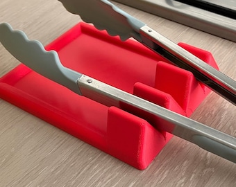3D Printed Kitchen Spoon Holder | Utensil Rest Drip Tray
