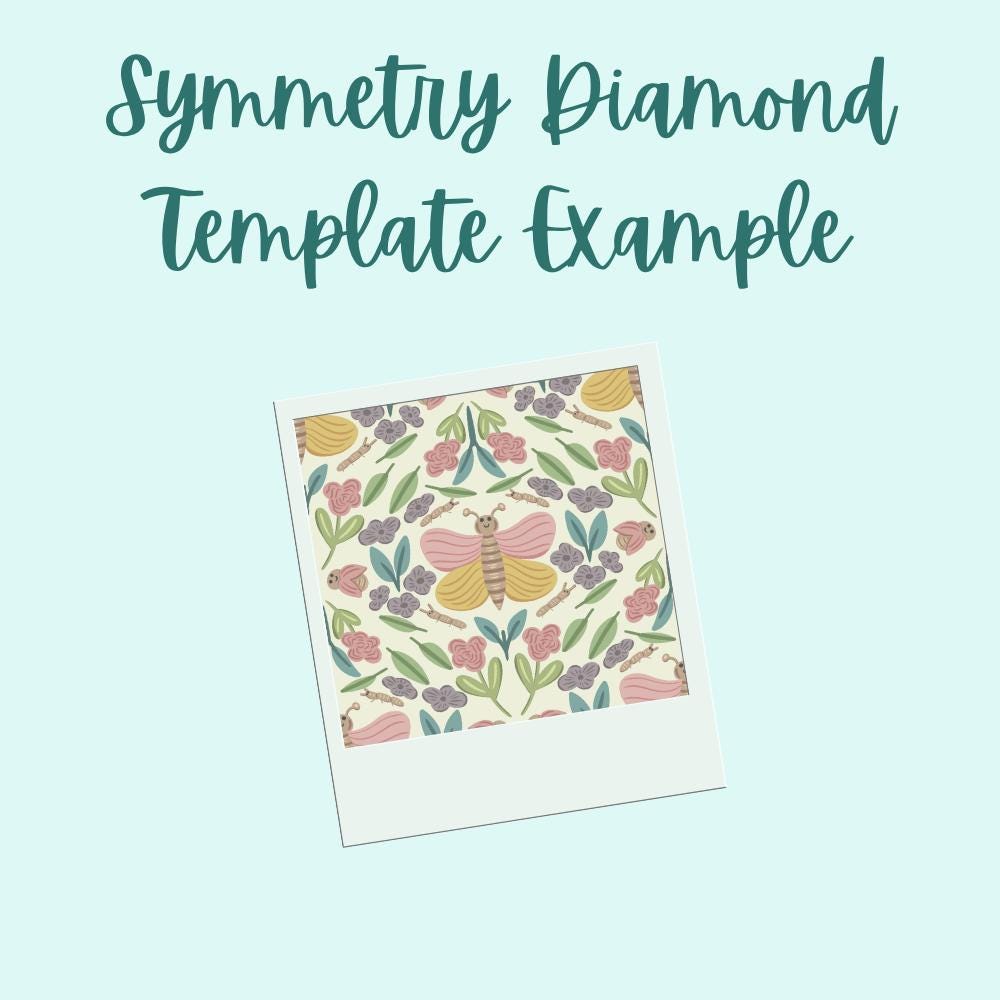 Seamless Diamond Pattern Template for Procreate, Create Your Own ...