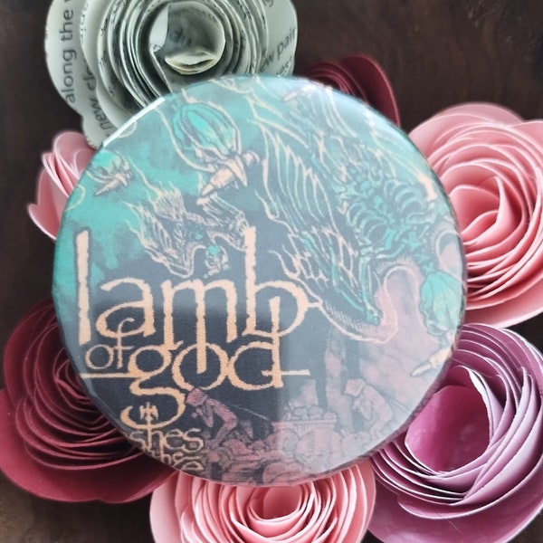 Lamb of god | Ashes of the Wake 2.8" pin back button