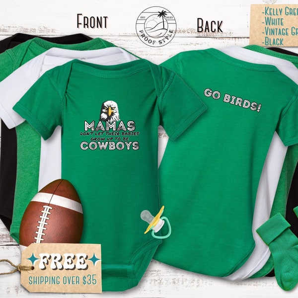 Philadelphia Eagles Baby Onesie, Philly Bodysuit, Eagles Outfit, Funny Eagles Clothes, Eagles Gift for Baby, Sunday Football Gear, NFL Shirt