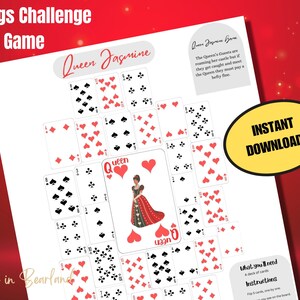 Queen Jasmine Savings Challenge Game, Goal Tracker, Cash Budget, Instant Printable Download, PDF
