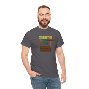 Free Hugs T-Shirt, Acupuncture, funny casual tee, humor - Unisex Heavy Cotton Tee, Novelty Gift, Cool Graphic Shirt, Unique Sarcastic Top, image 8