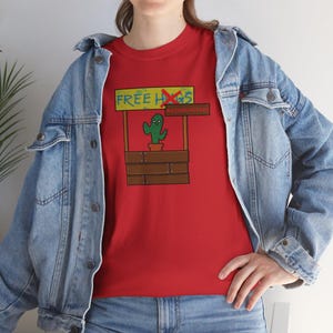Free Hugs T-Shirt, Acupuncture, funny casual tee, humor - Unisex Heavy Cotton Tee, Novelty Gift, Cool Graphic Shirt, Unique Sarcastic Top, image 9