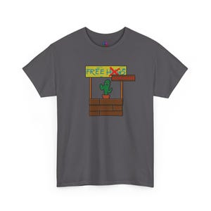 Free Hugs T-Shirt, Acupuncture, funny casual tee, humor - Unisex Heavy Cotton Tee, Novelty Gift, Cool Graphic Shirt, Unique Sarcastic Top, image 4