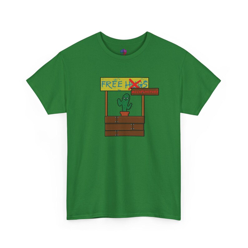 Free Hugs T-Shirt, Acupuncture, funny casual tee, humor - Unisex Heavy Cotton Tee, Novelty Gift, Cool Graphic Shirt, Unique Sarcastic Top, image 3