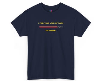 Camiseta "Padre Oscuro", frase de Star Wars, diseño de sable de luz, informal, unisex para fanáticos de la ciencia ficción.