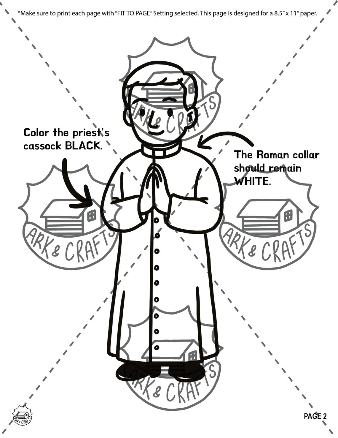 Priest Vestments Paper Doll: Catholic Colors Activity (printable PDF ...