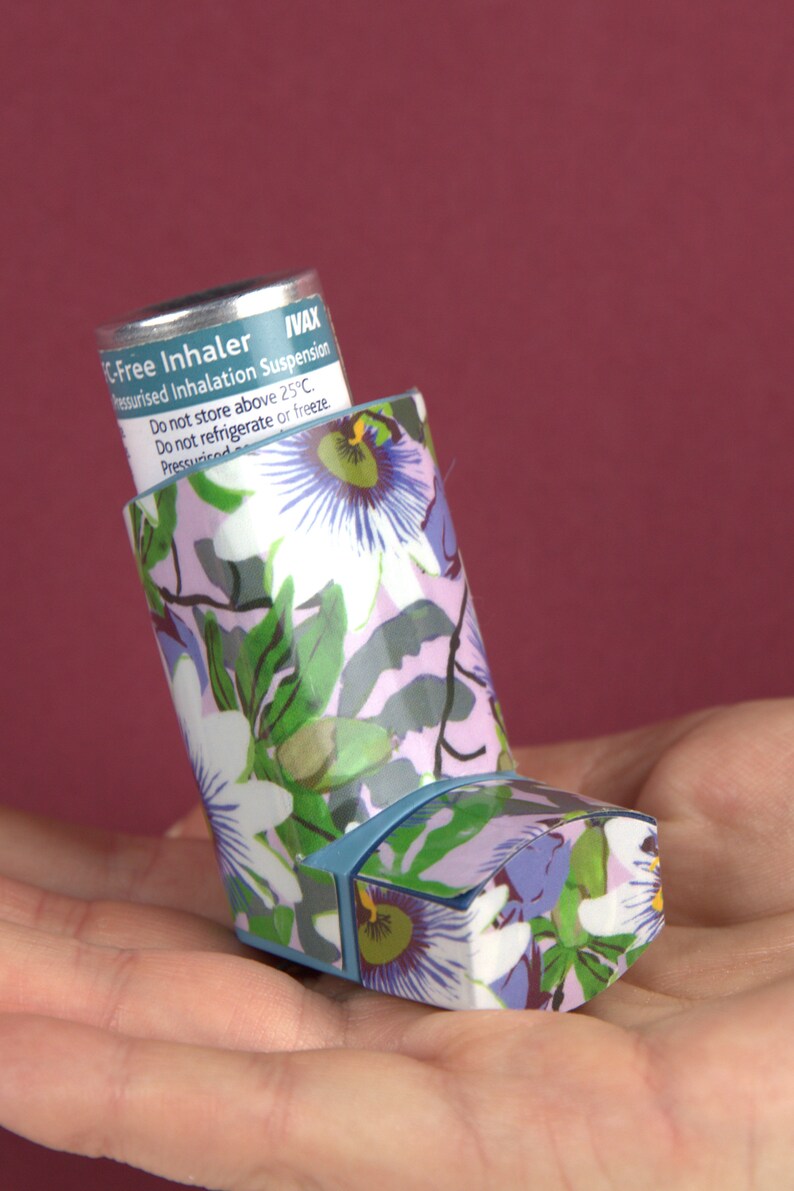 Lilac Floral Asthma Inhaler Decal Sticker - Etsy Australia