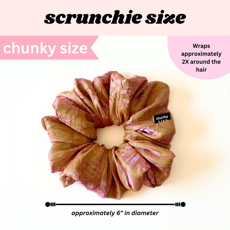 Crinkles Taffeta Check Scrunchie main image 1